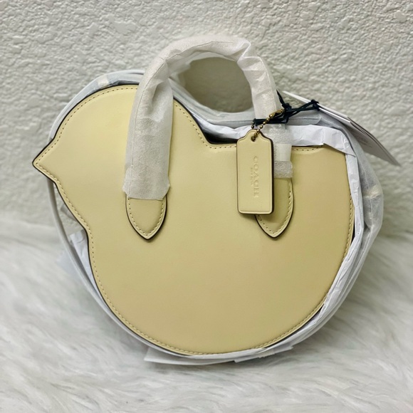 Coach Glovetanned Leather Top Handle Crossbody Bag Chick Chicken CAM58 Moonlight - Picture 8 of 16